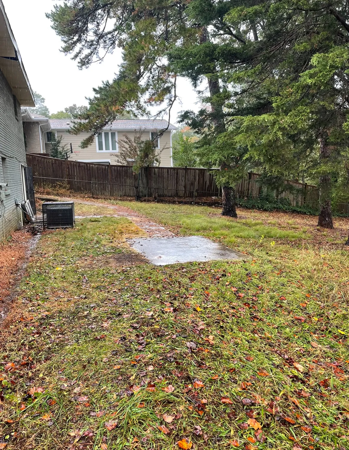 Reclaimed outdoor space ready for an outdoor bbq after junk removal